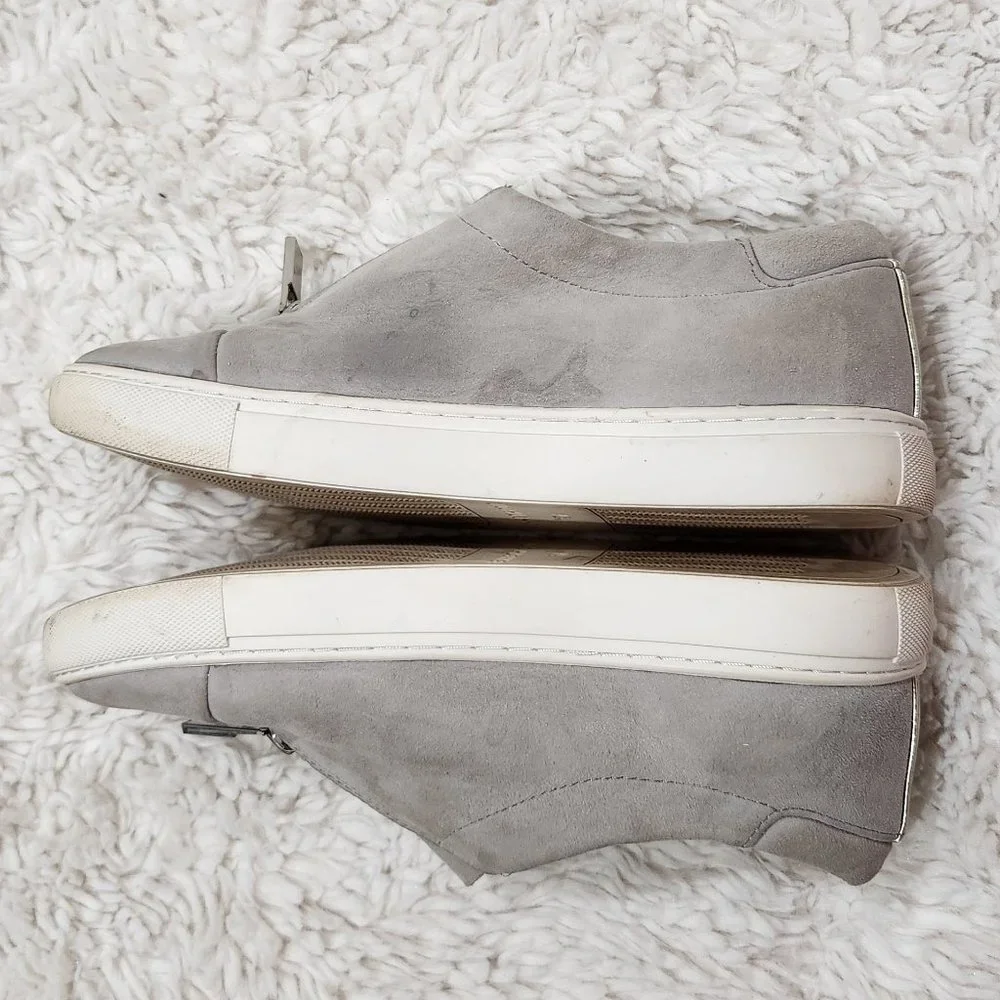 ❤️2/$18 Kenneth Cole New York Kayden Slip On Leather Zip Front Sneaker 5M